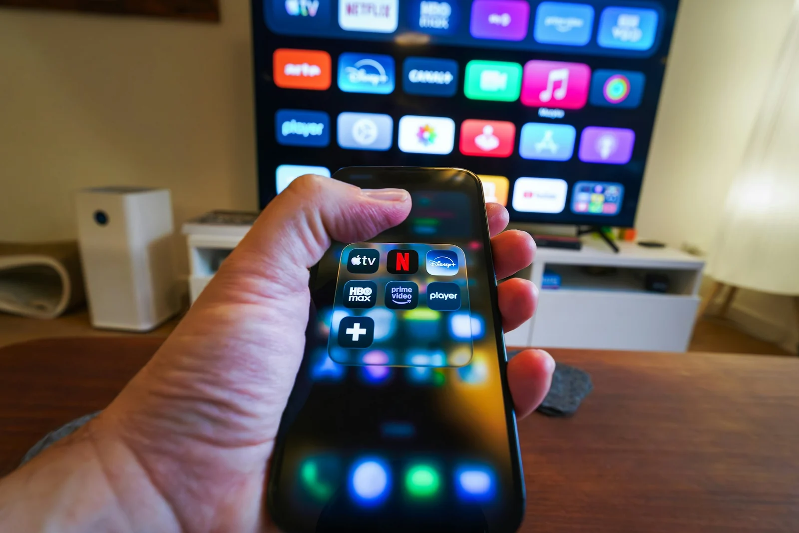 Applications de streaming sur téléphone et télévision