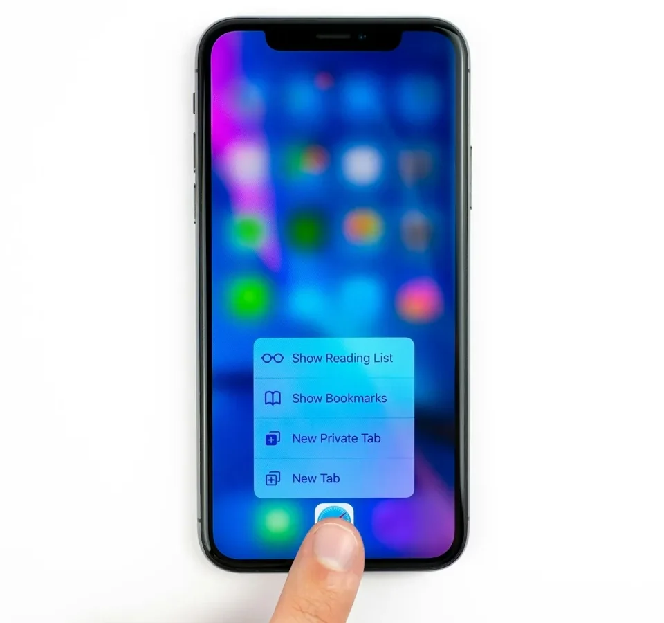 Écran de smartphone et menu de réglages.